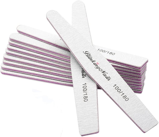 100/180 Grit Nail File Pack (10pcs)